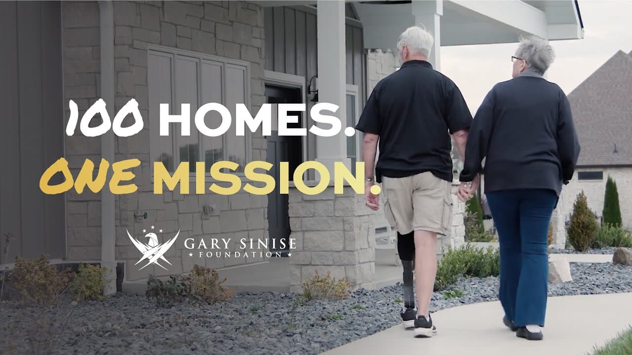Gary Sinise Gives 100th Home to WOUNDED HERO