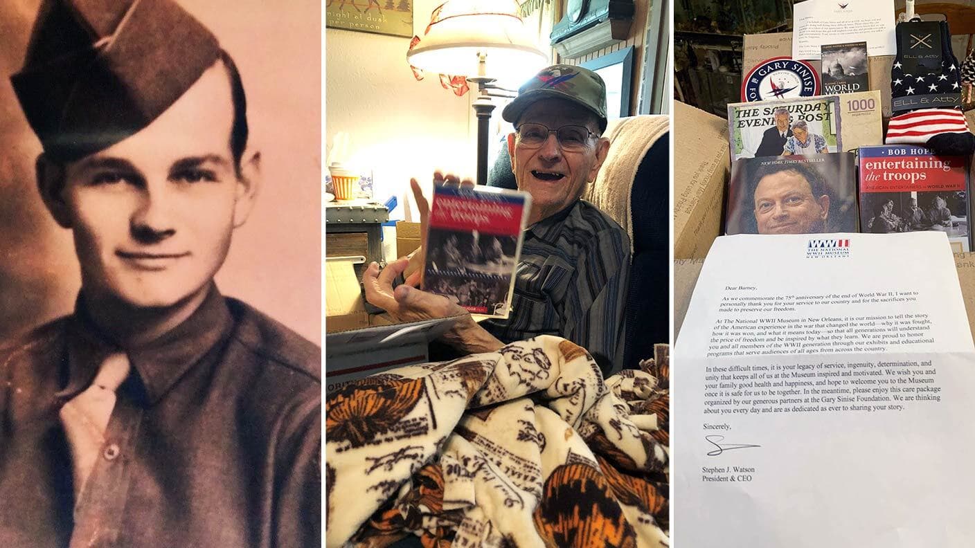Gary Sinise Foundation Surprises WWII Veterans With Care Packages
