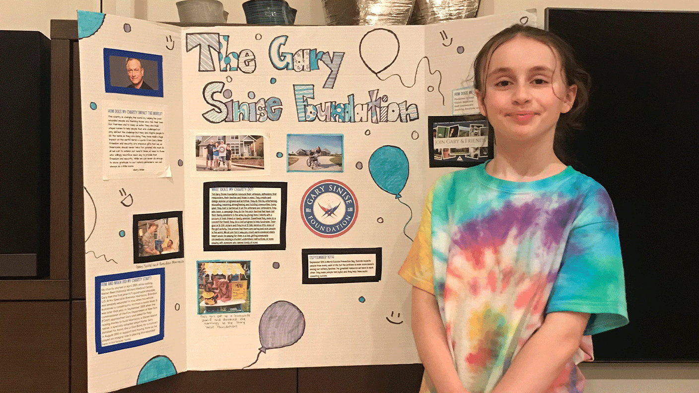 Canadian Student Showcases The Gary Sinise Foundation For Her School-Year Project