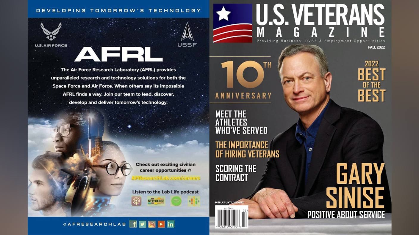 Gary Featured on the 10th Anniversary Issue of U.S. Veterans Magazine