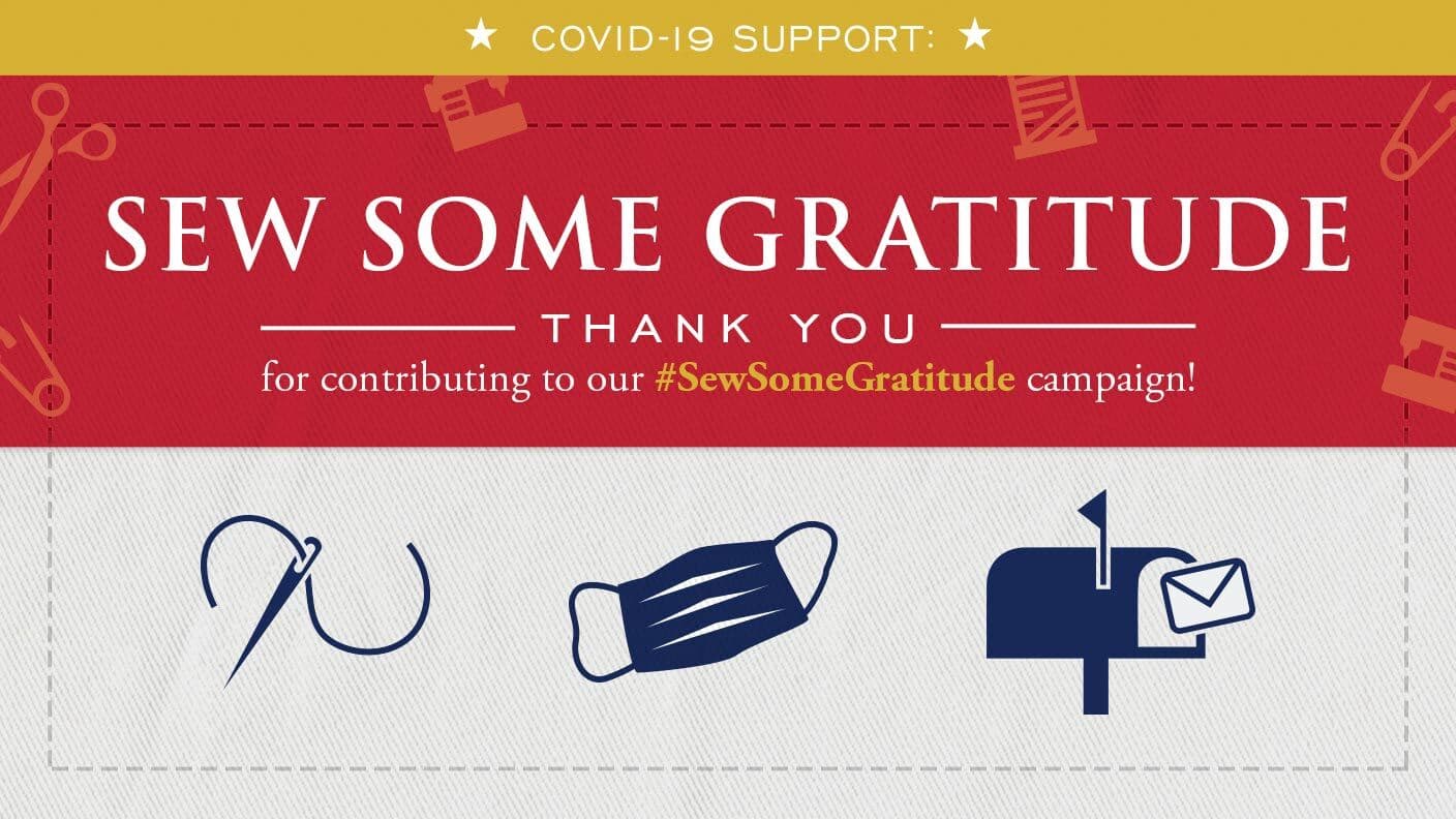 Thank You for Contributing to Our #SewSomeGratitude Campaign