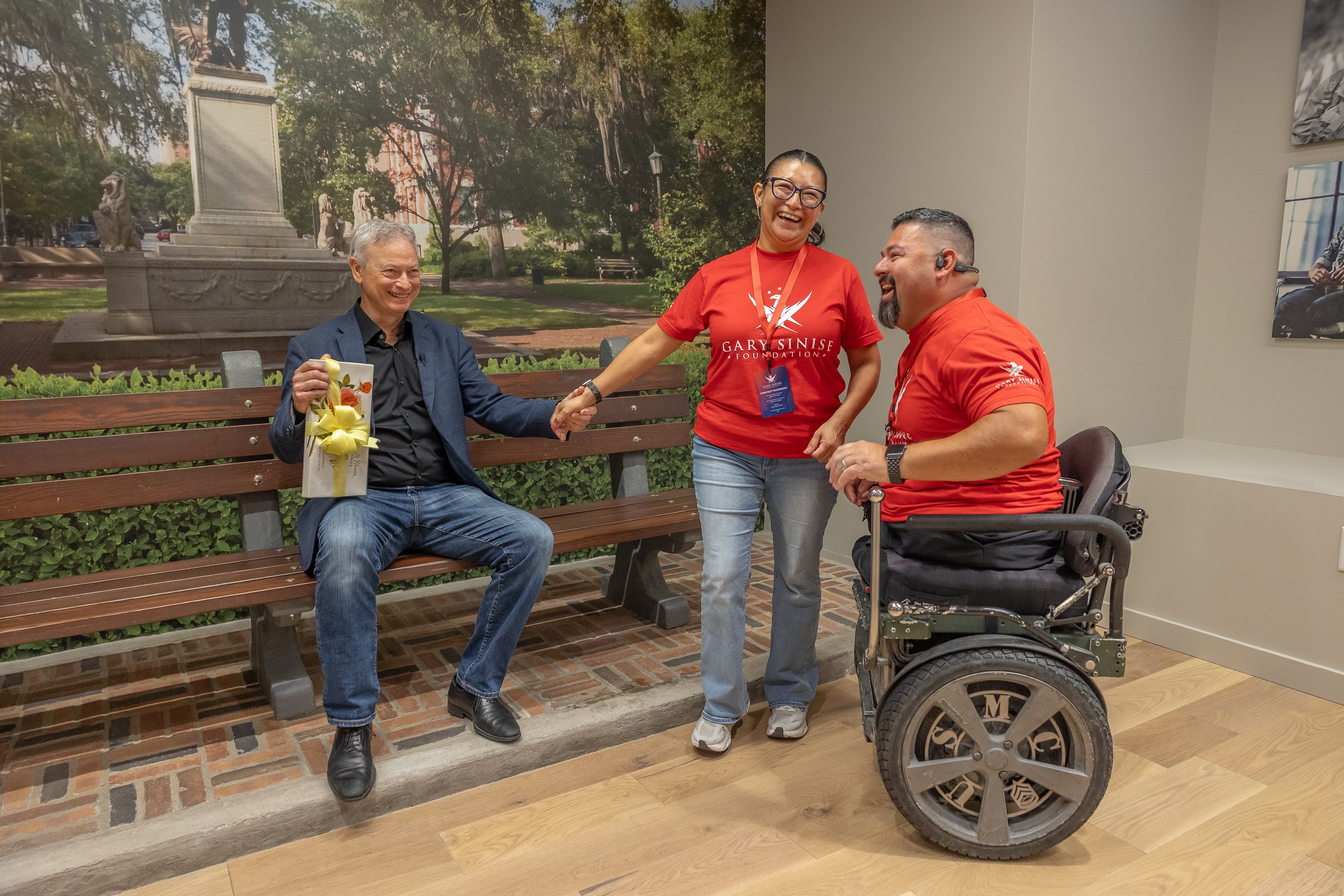 Nashville Salute Heroes - Guillermo at Bench with Gary