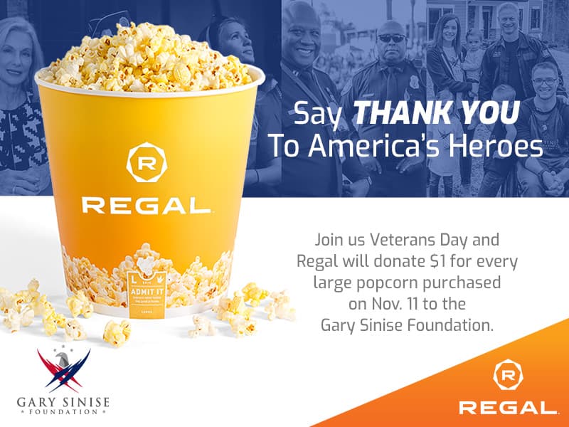 18-12427 Veterans Day - Gary Sinise Foundation Popcorn Donation Twitter 800x600
